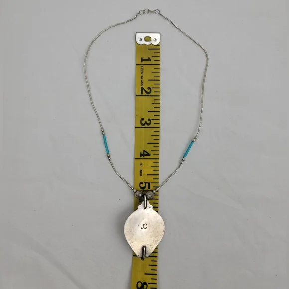 Tourquose Vintage Silver Necklace Indian Jewelry